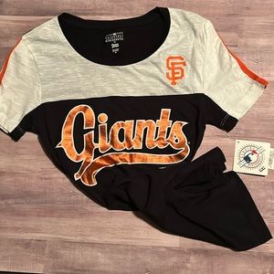 NWT Womens MLB Genuine Giants Tee Metallic NWT XS